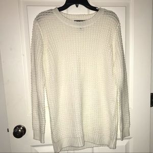 Waffle knit sweater
